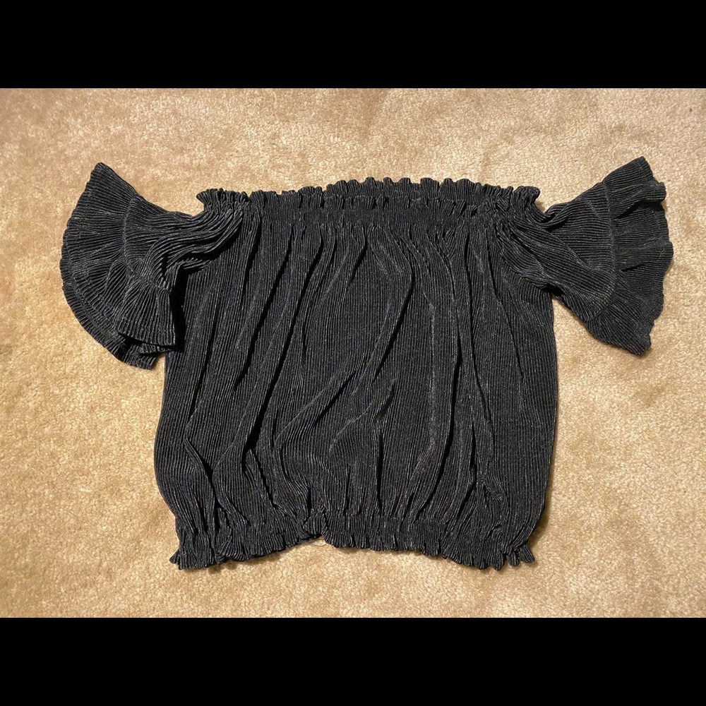 black off the shoulder top
